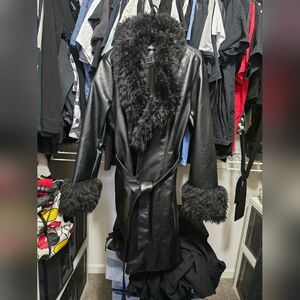 DISCONTINUED Foxblood XL Penny Lane Faux Leather Coat